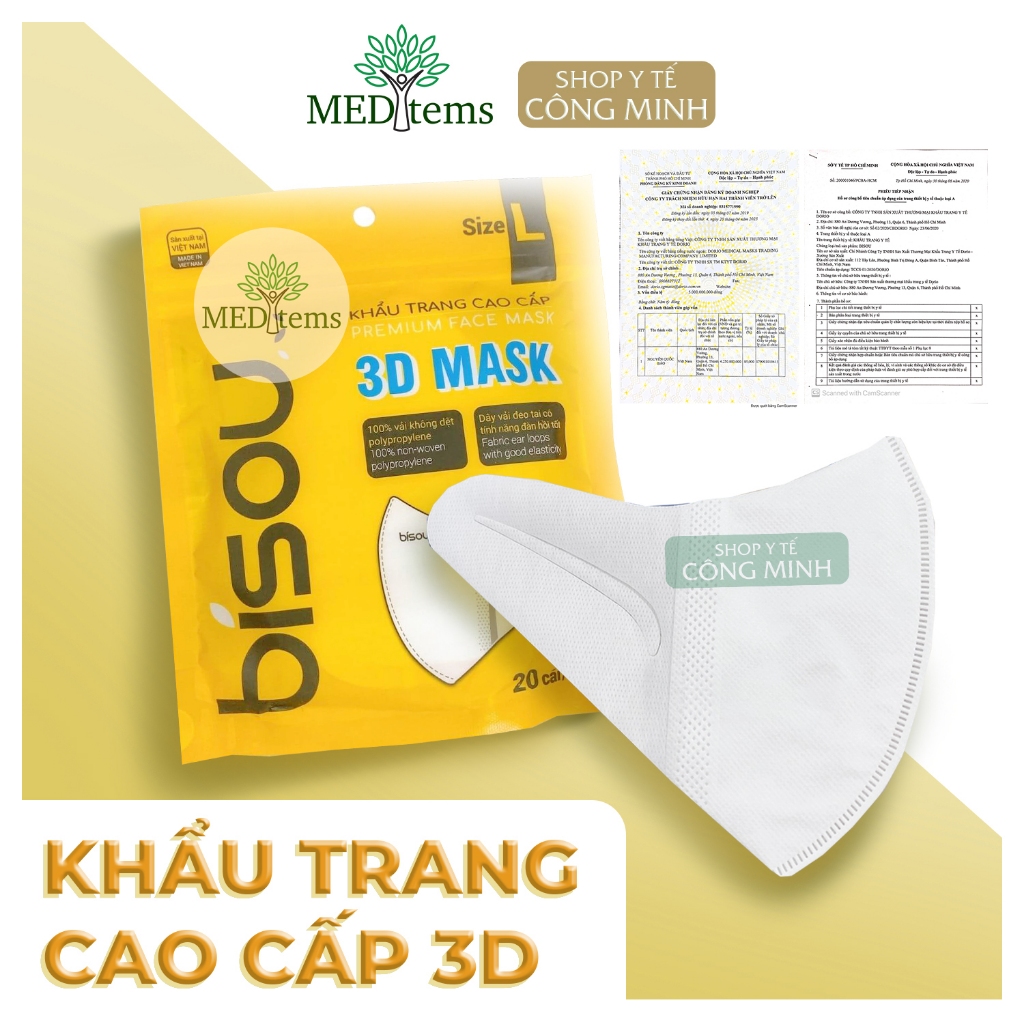 Khẩu trang 3D Bisou