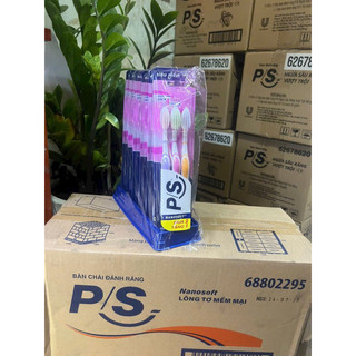 6 bộ bàn chải , Bộ 3 cây bàn chải đánh răng PS lông tơ mềm mại