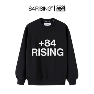 Áo nỉ sweater oversize +84 logo - thương hiệu 84rising