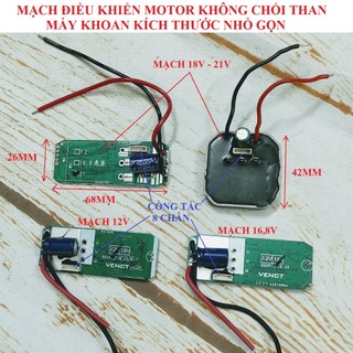 SV Mạch điều khiển motor không chổi than 12V-18V-21V loại kích thước nhỏ gọn