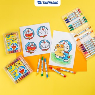 Bút sáp vặn Doraemon Thiên Long Colokit - 12/18/24 màu -TCR-C007/DO- TCR-C008/DO- TCR-C009/DO an toàn cho trẻ em
