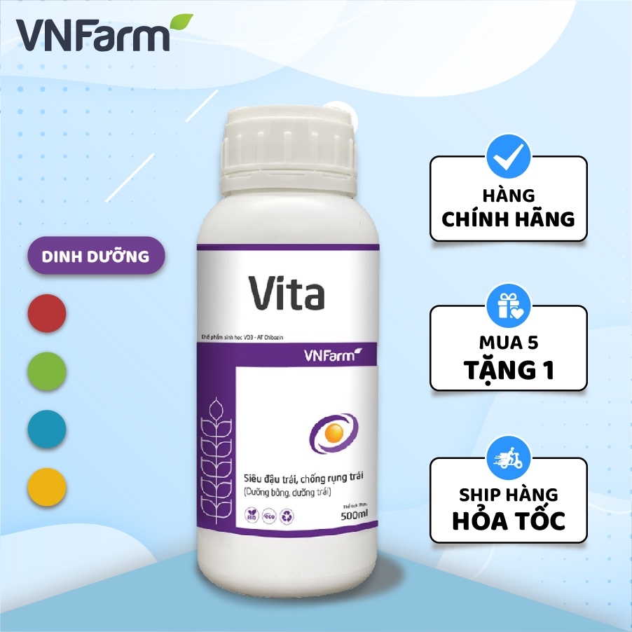 Chế phẩm sinh học VD3 - Vita VNFARM - Siêu đậu trái, chống rụng trái (500ml)