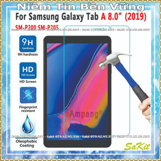 Kính cường lực full màn hình máy tính bảng samsung tab A+ (Plus) 8 inch ( p200- p205) 2019 có bút spen.