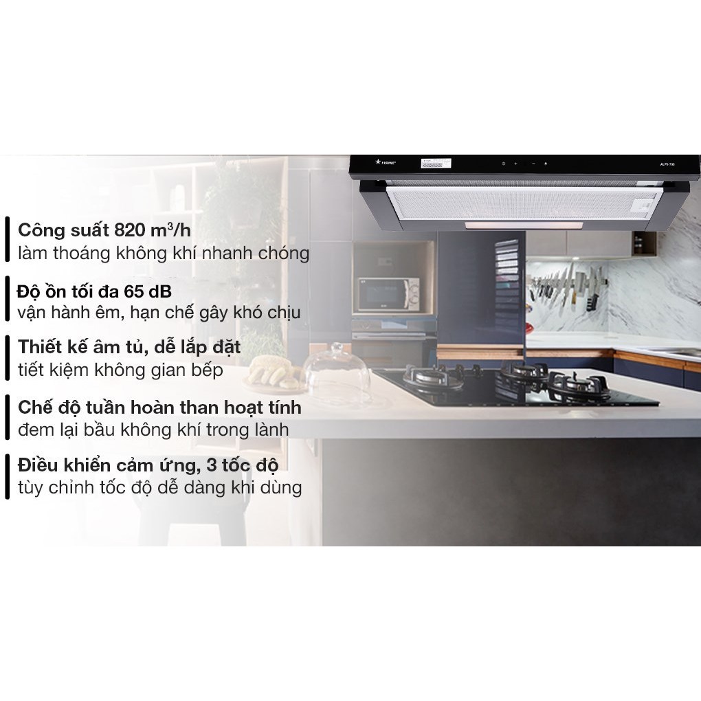 Máy hút mùi âm tủ Pramie ALP9-700