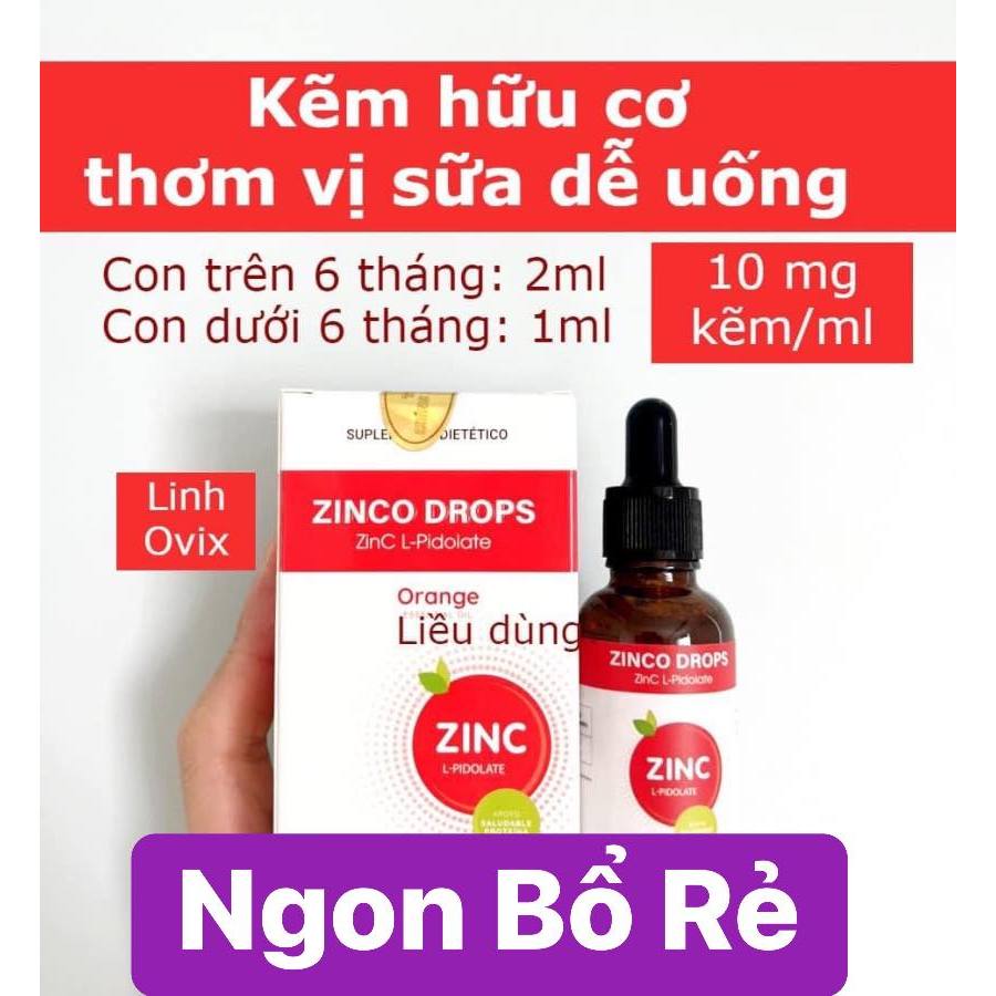 Kẽm hữu cơ Zinco Drops