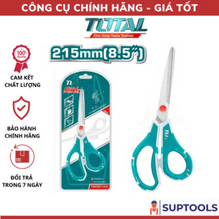 Kéo cắt 215mm TOTAL THSCRS811002 Kéo đa năng nhà bếp, văn phòng chất liệu thép không gỉ (Đồ nghề Chính Hãng 100%)