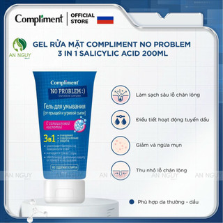 Sữa rửa mặt Compliment No Problem 3in1 200ml