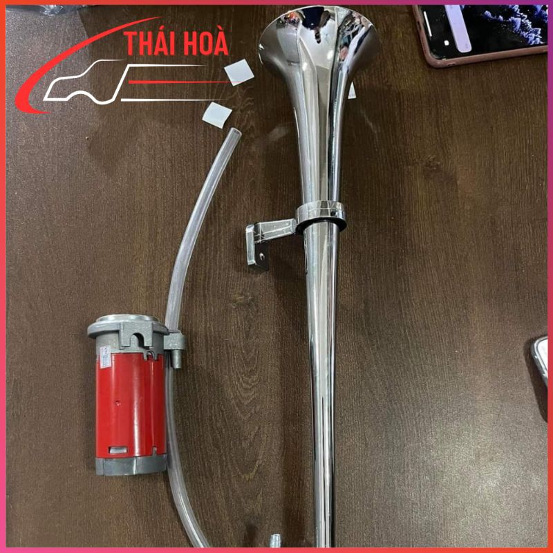 Còi sinh hơi 45cm, còi tự tạo hơi 12v 24v cho ô tô xe máy xe tải