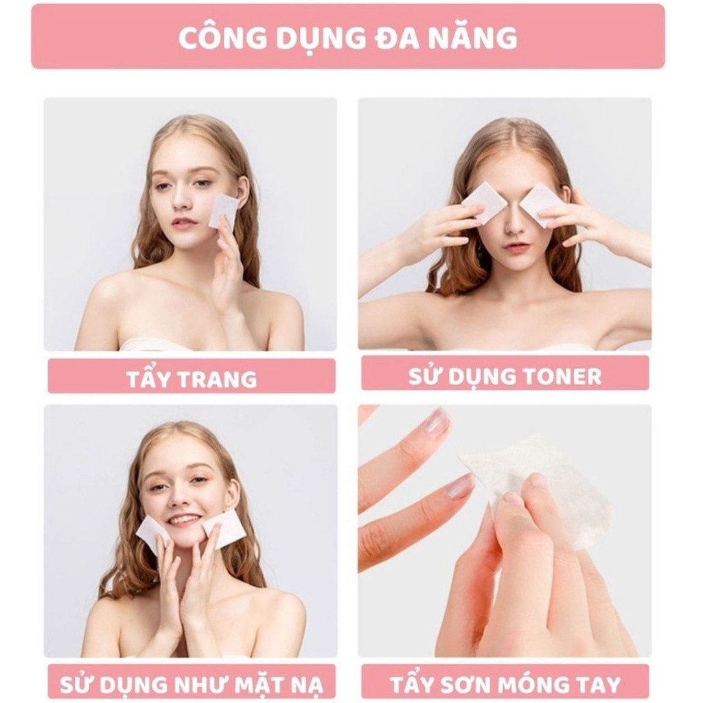 Hộp Bông Tẩy Trang Miniso 1000 Miếng Nhật Bản