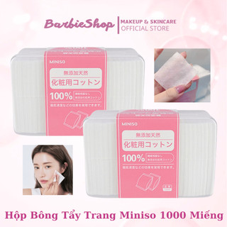 Hộp Bông Tẩy Trang Miniso 1000 -180 Miếng Nhật Bản