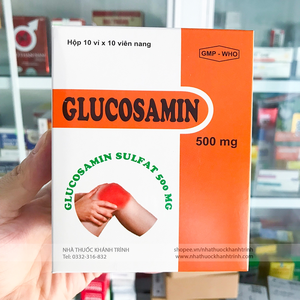 Viên uống Glucosamin 500mg ARMEPHACO - bổ sung dịch khớp, hộp 100 viên