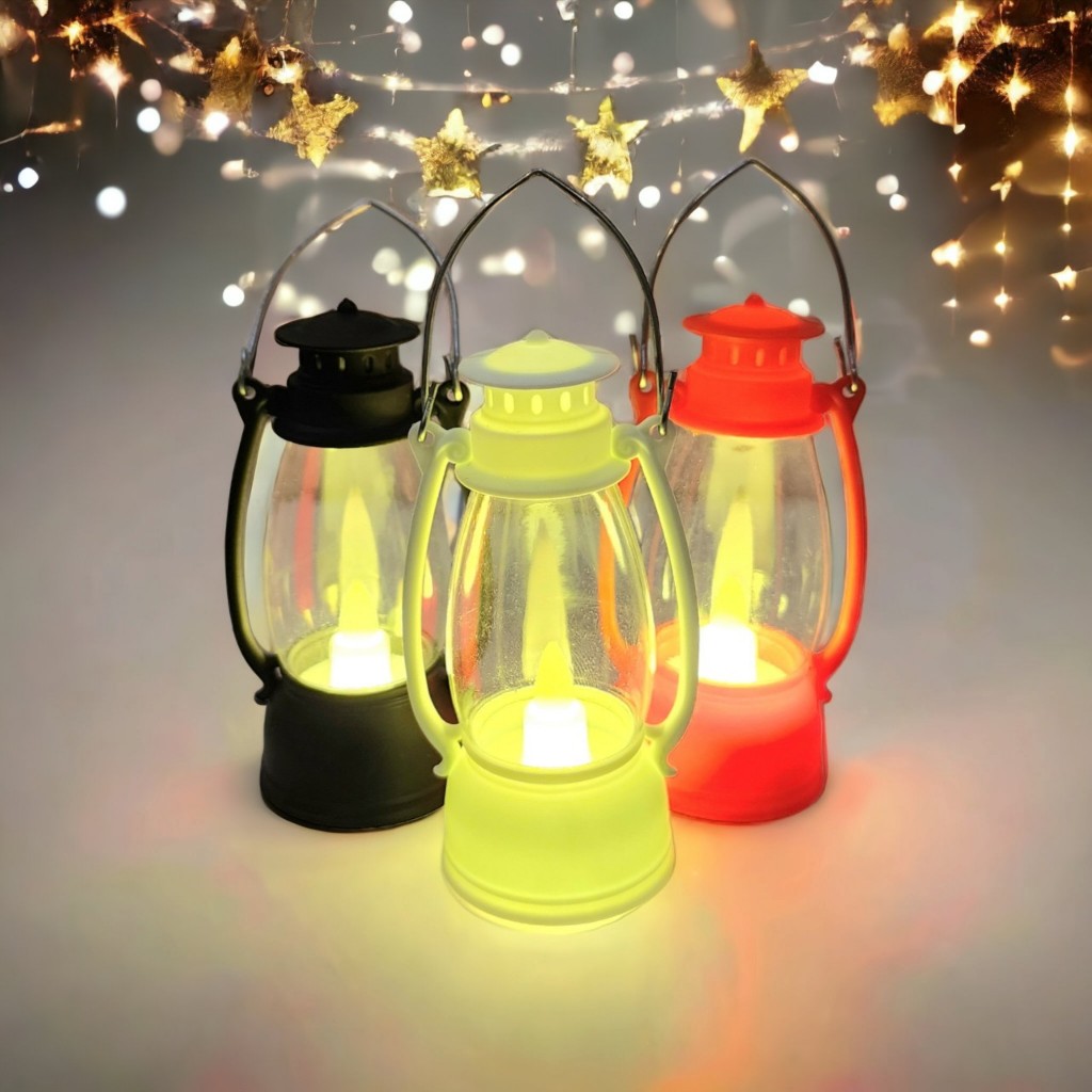 Đèn Lồng Led Mini chạy Pin 5cm x 10cm Và Đèn Dầu Led Decor Nhà cửa
