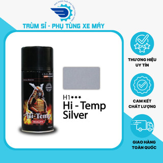 Sơn xịt samurai chuyên dùng cho xe máy sơn samurai h1 600c màu bạc sơn chịu nhiệt samurai