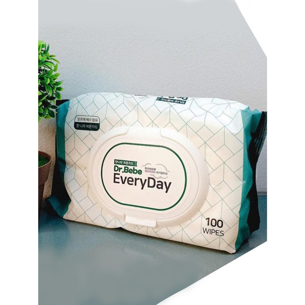 Khăn ướt tẩy trang Dr.Bebe everyDay chính hãng Hàn Quốc 100 miếng