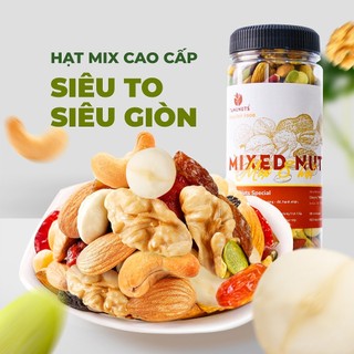 Hạt dinh dưỡng mix TANU NUTS hũ 350g, ngũ cốc dinh dưỡng mix các loại hạt tốt cho bà bầu, ăn kiêng giảm cân.