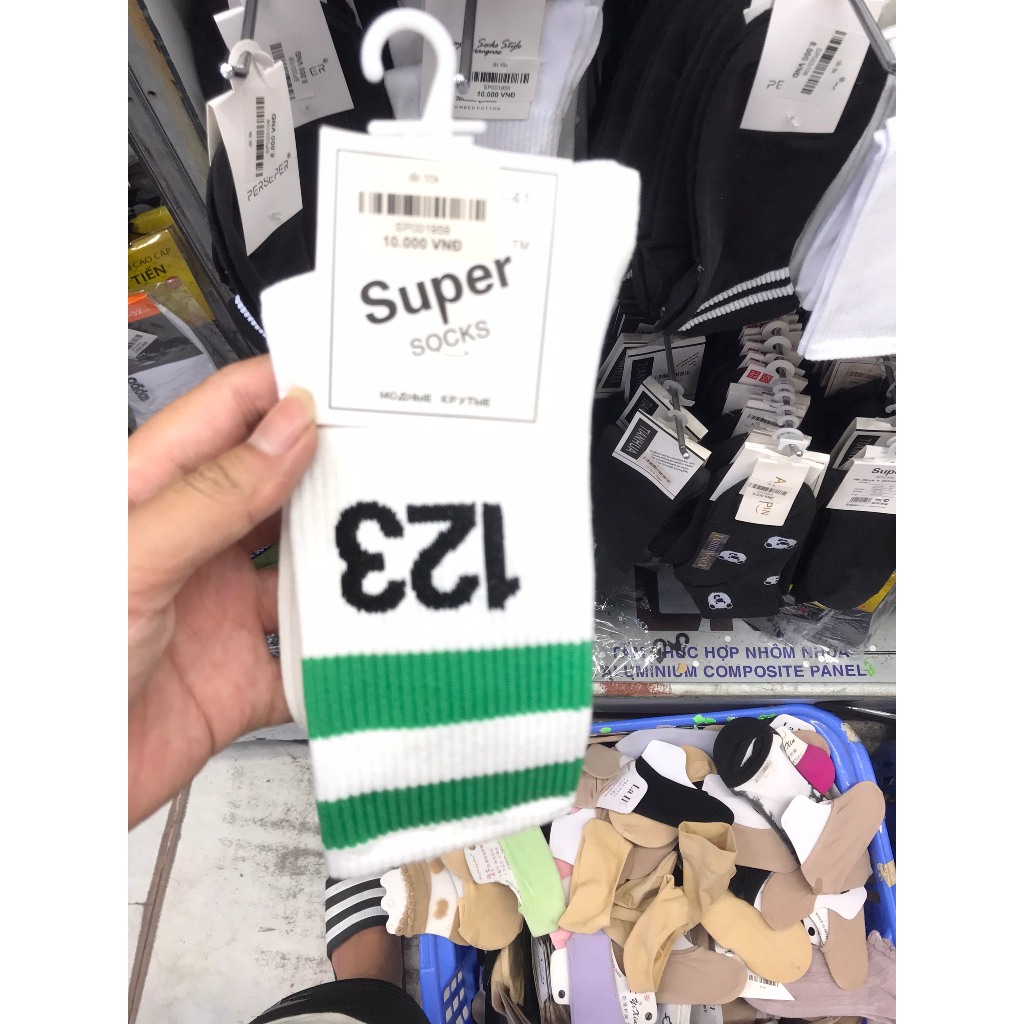 Sét 5 Đôi Tất Ni.ke Cho Nam Nữ🍀Tất Ni.ke Cổ Cao Vớ Nam Nữ Unisex - Chất Dày Dặn Sợi Cotton cao cấp