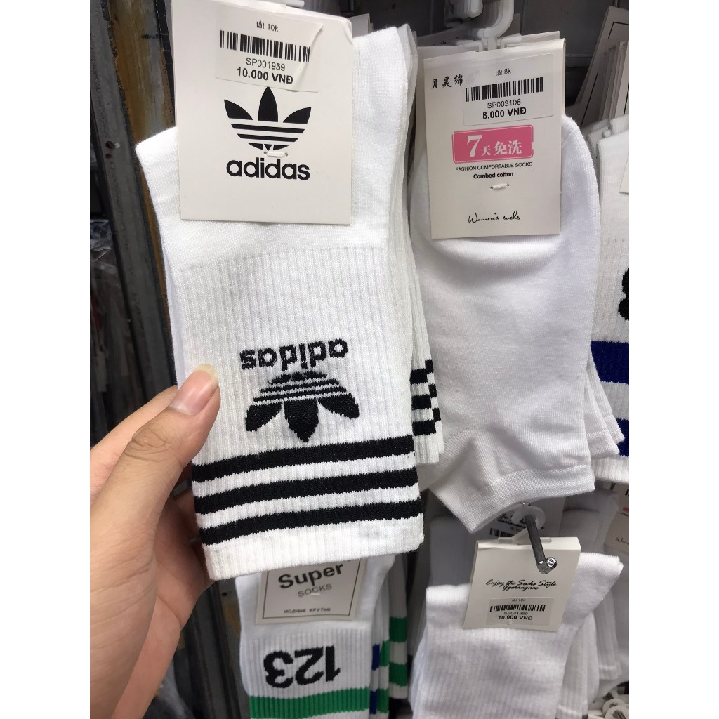 Sét 5 Đôi Tất Ni.ke Cho Nam Nữ🍀Tất Ni.ke Cổ Cao Vớ Nam Nữ Unisex - Chất Dày Dặn Sợi Cotton cao cấp