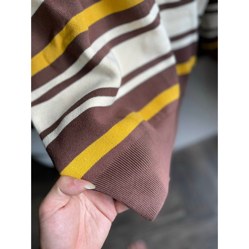Áo Sweater len - Drew House - Limited Stripe Embroidered Knit new2023