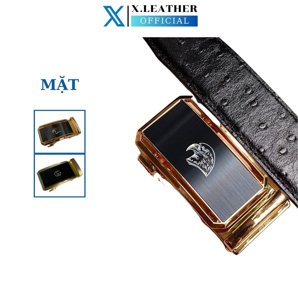 Thắt lưng nam da đã điều nguyên tấm khóa thông minh thương hiệu X.Leather bảo hành 12 tháng full hộp đựng