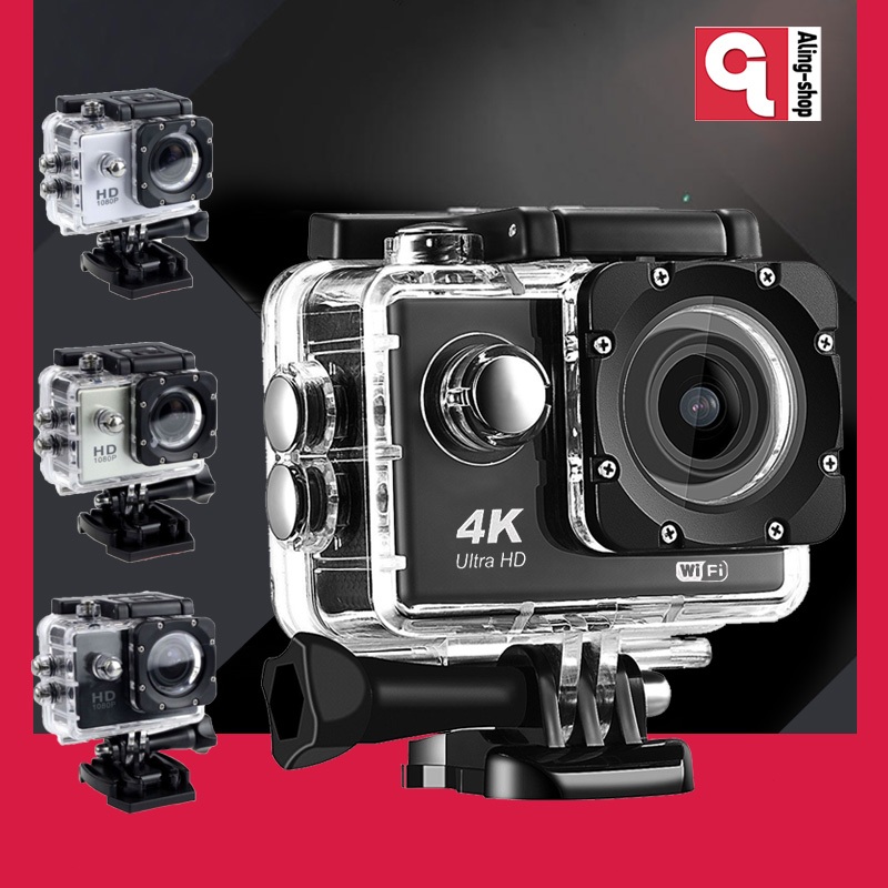 Camera hành trình Sport 4K UltraHD HD 1080p chống rung máy ảnh dưới nước máy ảnh có thể thao tác ngoài trờ [Cực rẻ]