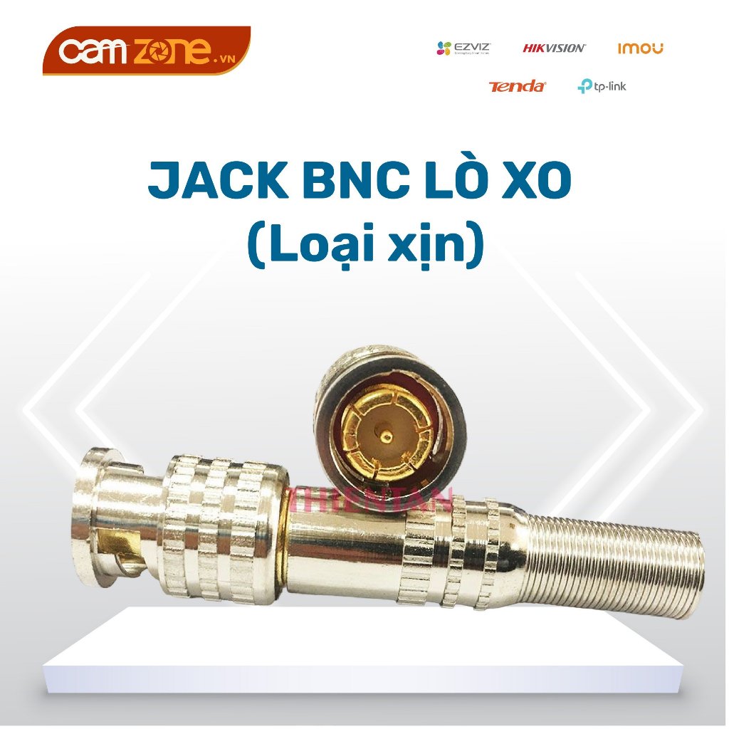 Bộ đầu nối tín hiệu JACK BNC LÒ XÒ chuyên dùng cho camera lõi đồng, chịu nhiệt và chống nhiễu, hàng tốt