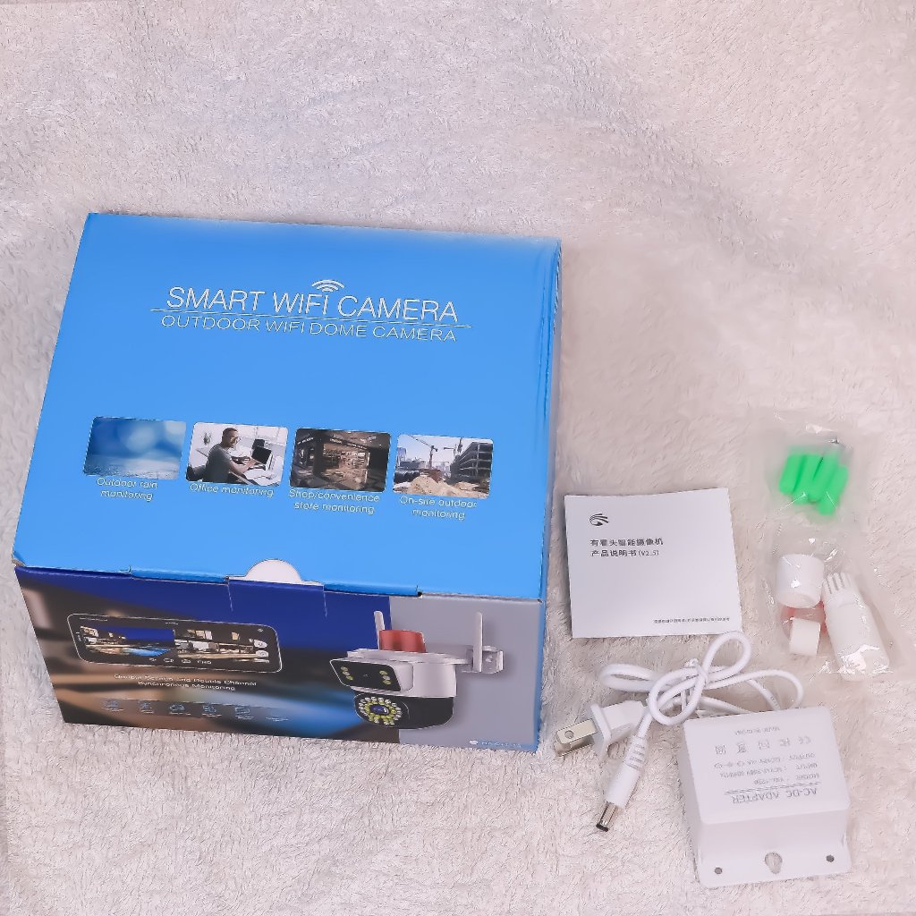 CAMERA YOOSEE 2 MẮT TÍCH HỢP ĐÈN CHỚP SÁNG, XEM 2 MÀN HÌNH, BẢO HÀNH CHÍNH HÃNG 1 NĂM