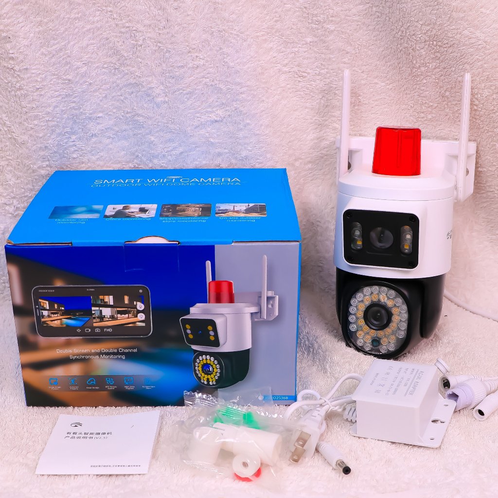 CAMERA YOOSEE 2 MẮT TÍCH HỢP ĐÈN CHỚP SÁNG, XEM 2 MÀN HÌNH, BẢO HÀNH CHÍNH HÃNG 1 NĂM