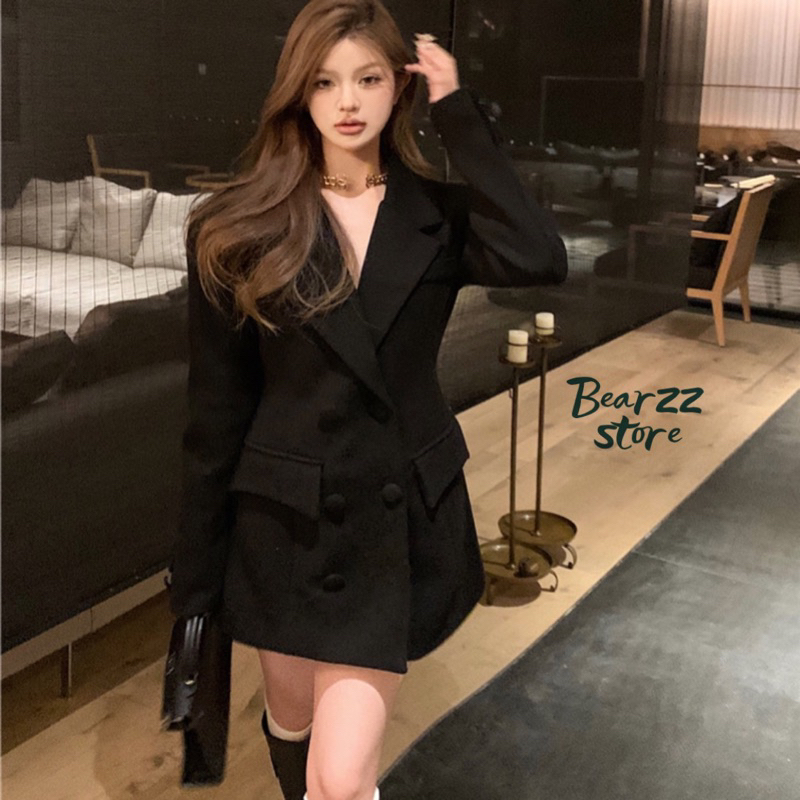 Áo khoác blazer dáng vest chiết eo tôn dáng, sang chảnh, tinh tế phong cách trẻ trung, hiện đại