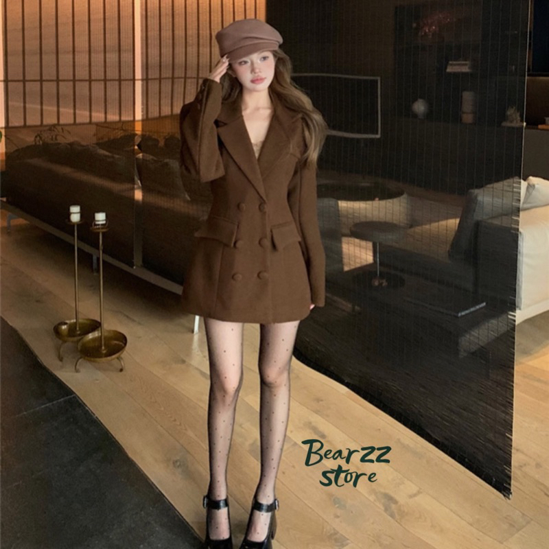 Áo khoác blazer dáng vest chiết eo tôn dáng, sang chảnh, tinh tế phong cách trẻ trung, hiện đại