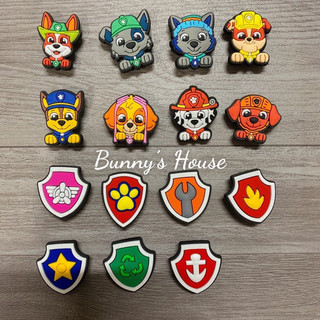 Jibbitz, sticker, charm chó cứu hộ 3 trang trí dép sục
