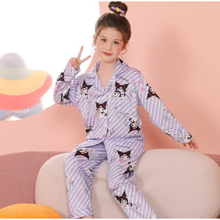 Pizama đồ ngủ kuromi kitty cinnamoroll đồ mặc nhà cho bé gái