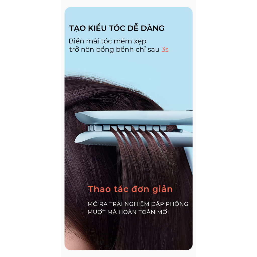 Máy Dập Phồng Tóc Ion Âm BUMAS H8 - Phồng Tóc Nhanh Chỉ Trong 3s - Chăm Sóc Mái Tóc Của Bạn