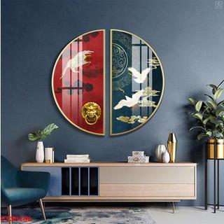 Tranh Bán Nguyệt Tranh Tròn, Tranh Tròn Treo Tường, Tranh Tròn Tráng Gương, Bán Nguyệt Đẹp Trừu Tượng