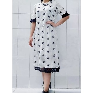 ĐẦM HỌA TIẾT VIỀN REN XINH
