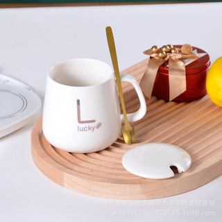 Cốc sứ lucky nùn có nắp, cốc pha cà phê . ttlv