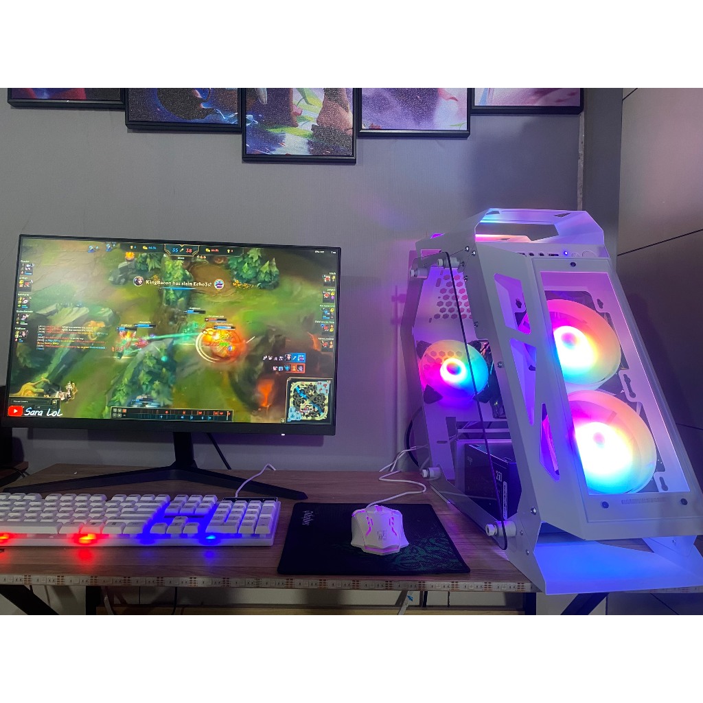 Bộ Máy Tính Case PC Chơi Game LOL Fifa GT5 Valorant CSgo Đột Kích Với Card rời GTX  -Bảo Hành 2 Năm