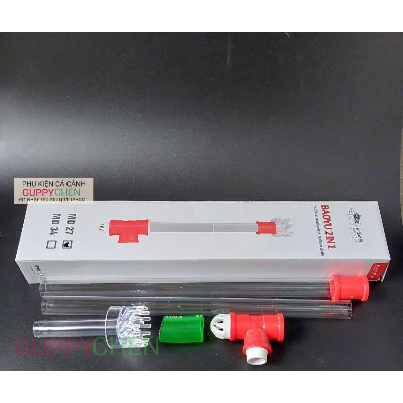 Bộ hút mặt đáy baoyu MD34 MD27 dùng cho hồ cá