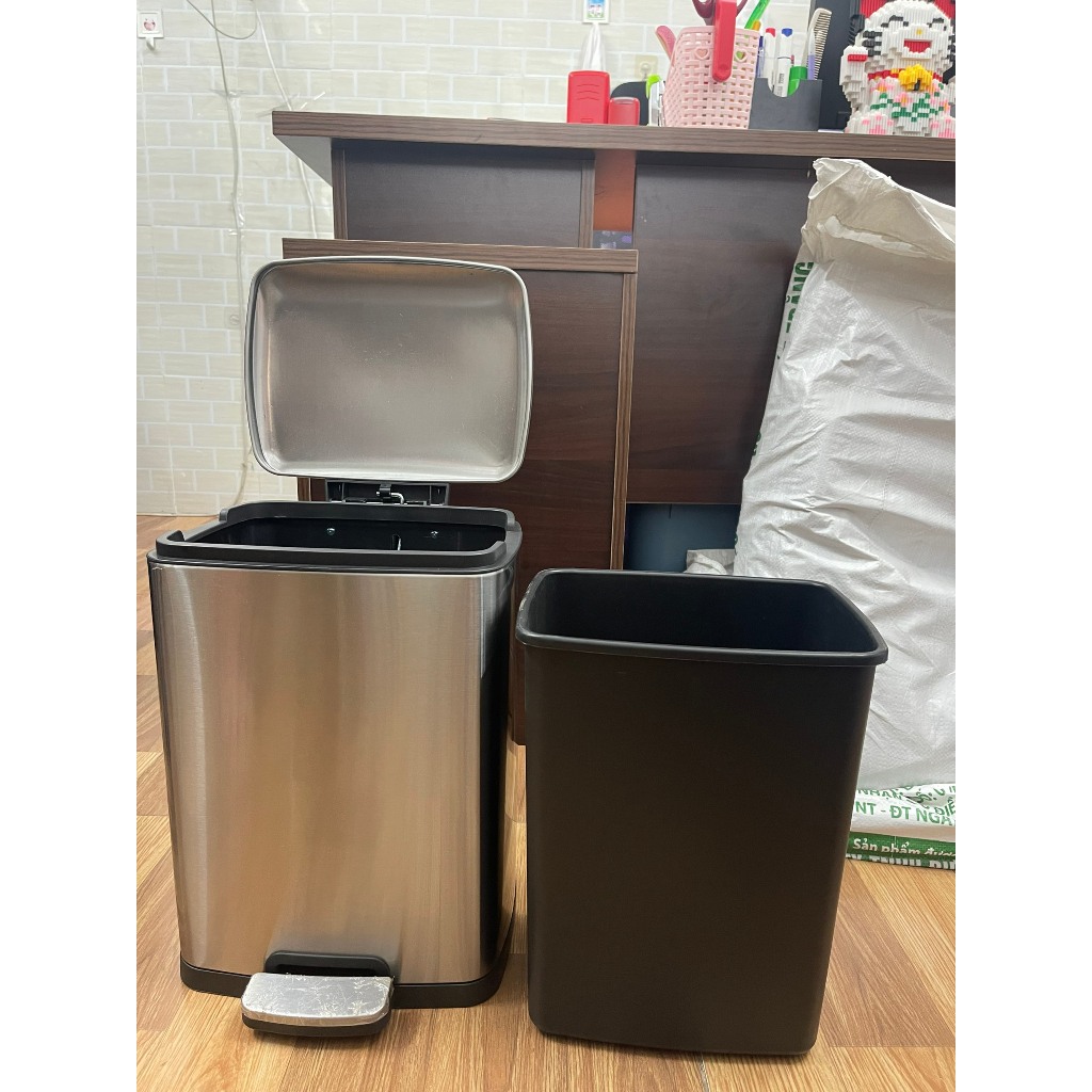 THÙNG RÁC INOX TRỢ LỰC  9L,12L,30L