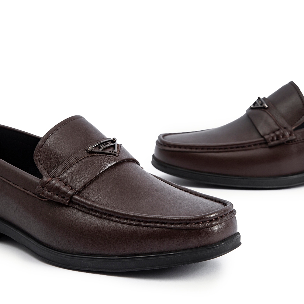 Giày lười nam MULGATI Loafer da bò cao cấp đai ngang - F268-5