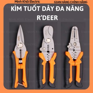 Kìm tuốt dây điện đa năng Rdeer 3 trong 1,kìm bấm cos rdeer,kìm cắt cáp rdeer,kìm cắt dây đa năng rdeer 120-6282,118-139