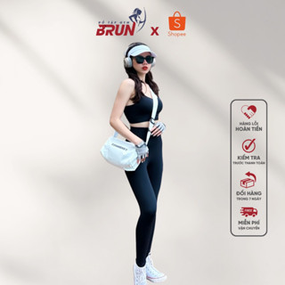 Bộ tập REMAKE - Bộ quần áo thể thao chất thun lạnh - Sẵn lót ngư.c dày dặn - BRUN