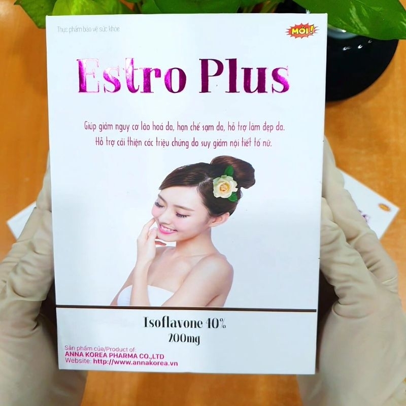 Nội tiết tố nữ Estro Plus - bốc hoả, rối loạn kính nguyệt, sạm da, khô da, suy giam sinh ly nữ. hộp 30 viên