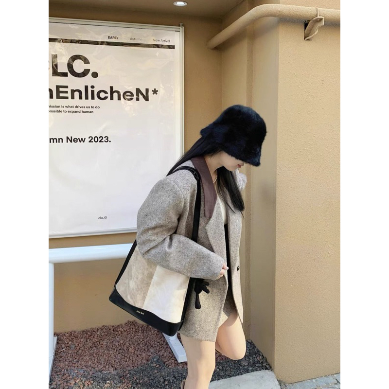 Túi tote 𝐂𝐡𝐢𝐨'𝟐𝐧𝐝 phong cách retro kèm charm