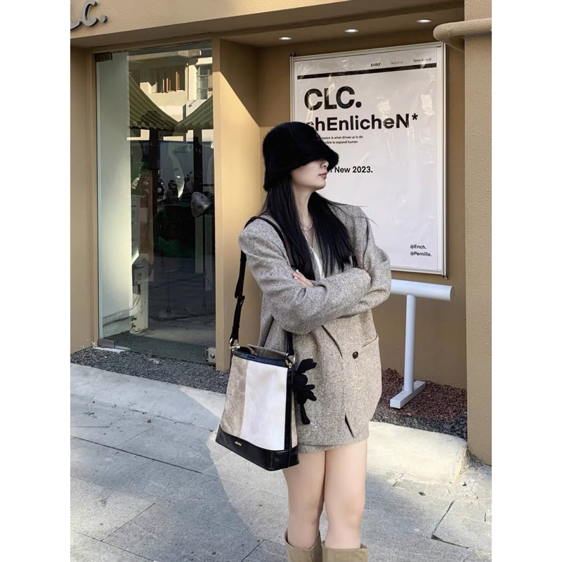 Túi tote 𝐂𝐡𝐢𝐨'𝟐𝐧𝐝 phong cách retro kèm charm