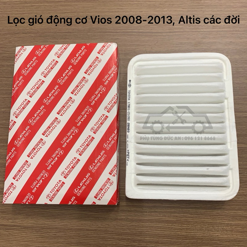 Lọc gió động cơ, lọc gió máy xe ô tô Toyota Vios 2008-2013 mã 17801-0T020