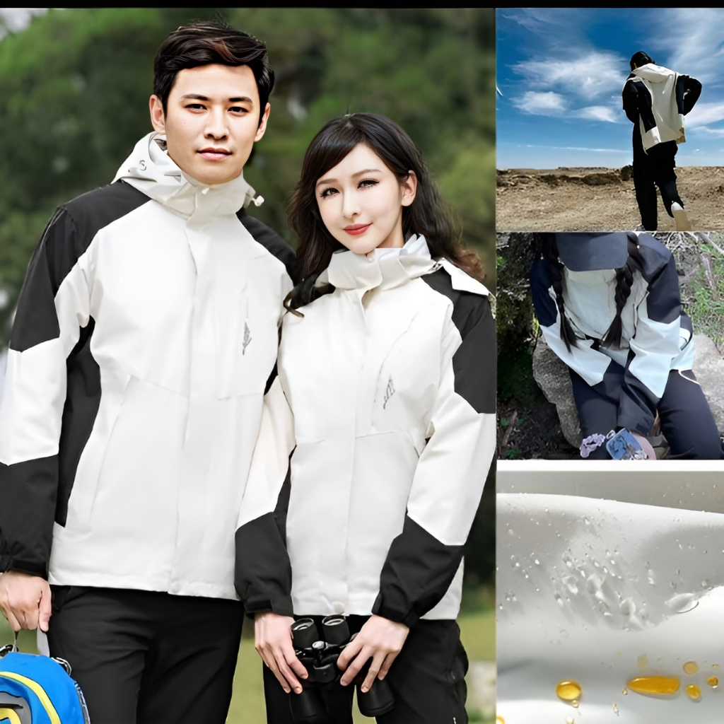 Áo khoác dù nam nữ 2 lớp 3 trong 1 chống nước, chống gió, chống bụi, ngăn tia UV - Áo khoác gió có mũ  tháo rời