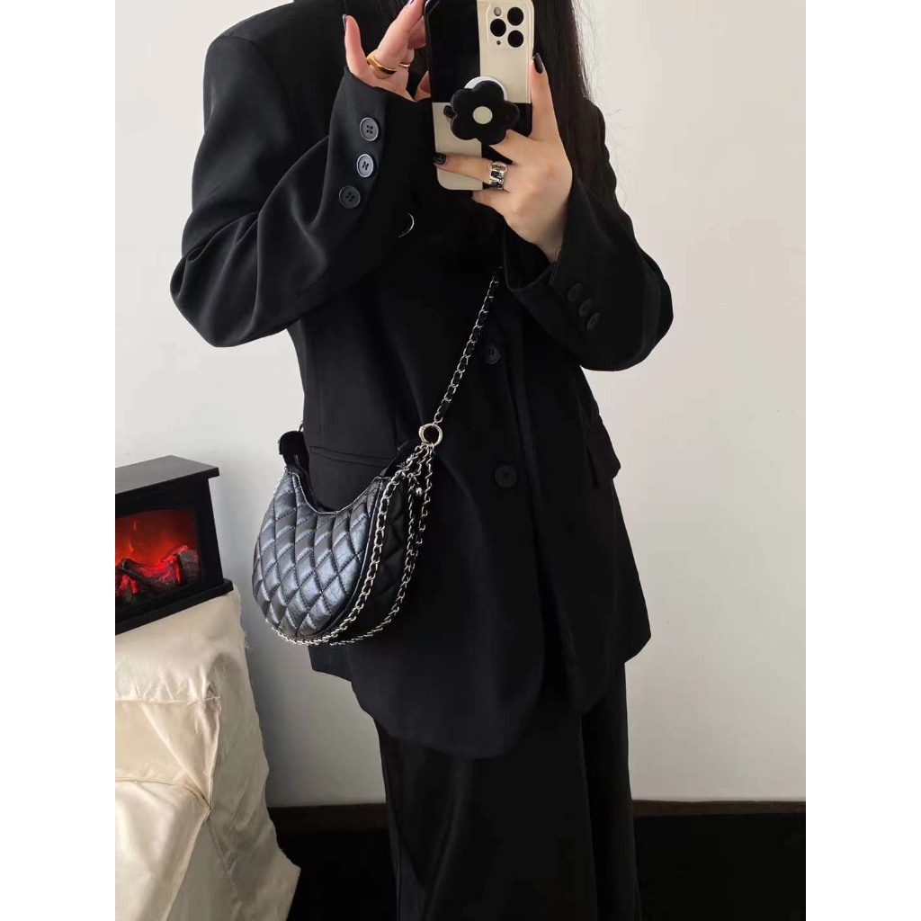 Túi xách ô trám viền dây xích , The Peace