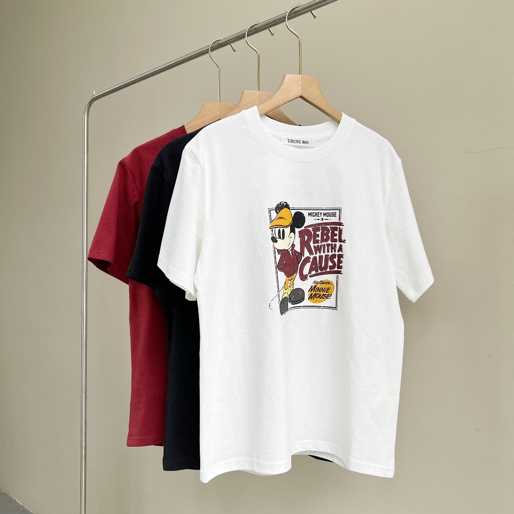 Áo thun chữ in hình con chuột , The Peace