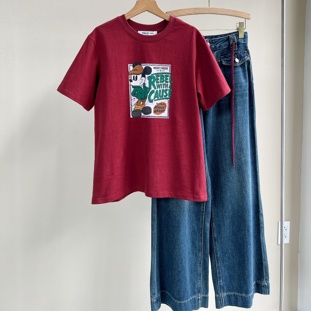 Áo thun chữ in hình con chuột , The Peace