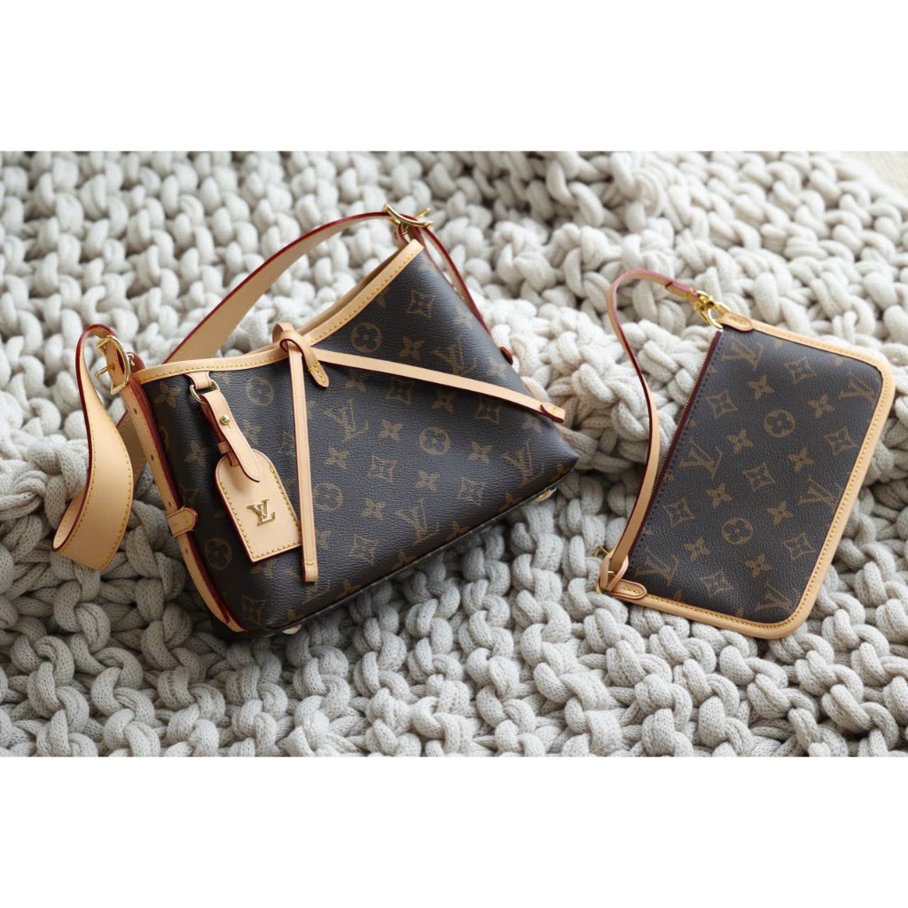 Túi đeo vai công sở nữ kèm ví LV CARRYALL PM SPSL BB fullbox hàng sẵn hoả tốc